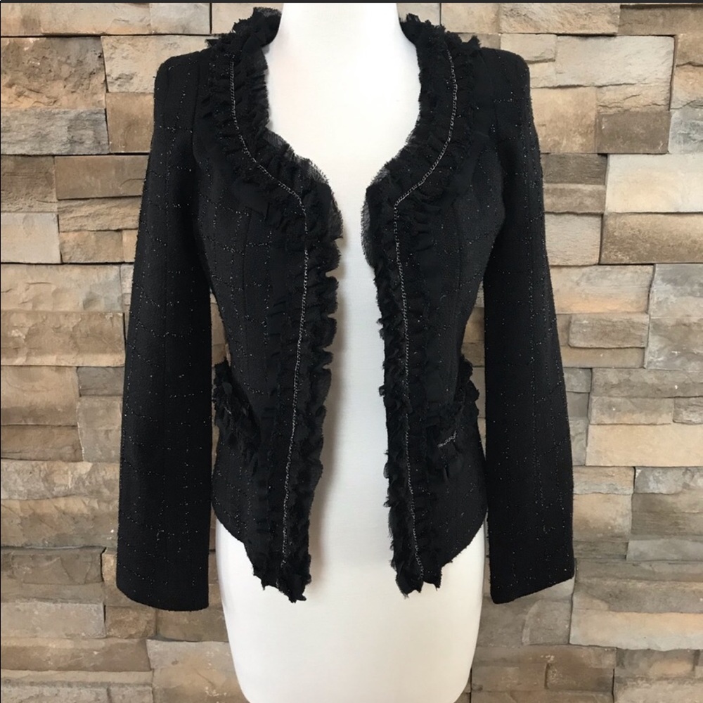 So Not-basic black blazer with sparkle detail